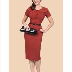 Tatyana Rust Wiggle Dress